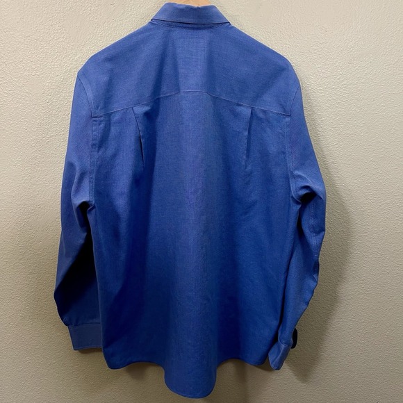 Cutter & Buck Ford Business Shirt Embroidered Blue Button Down Men's Size M - Picture 5 of 8